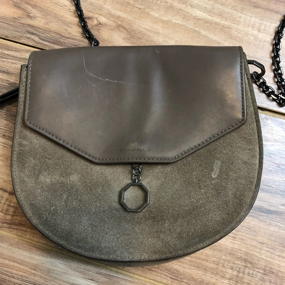 Louise et Cie Jael Octagon Crossbody Bag Brown